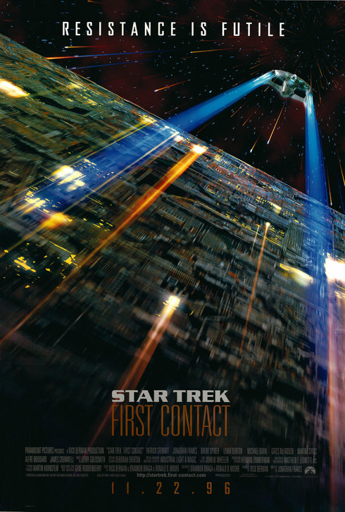 star trek viii: first contact 1996 one sheet double sided poster